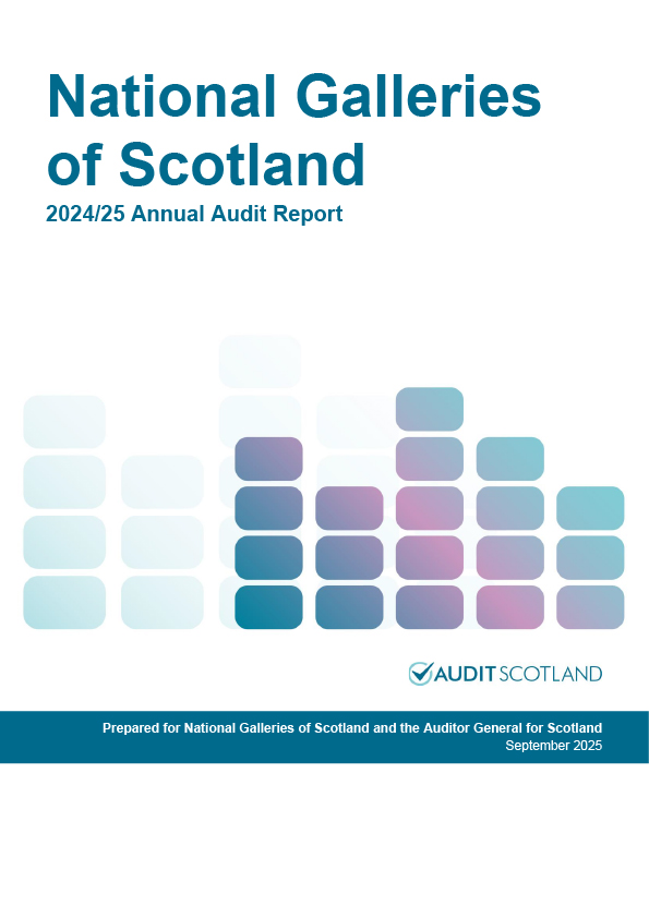 Publication cover: National Galleries of Scotland annual audit 2024/25