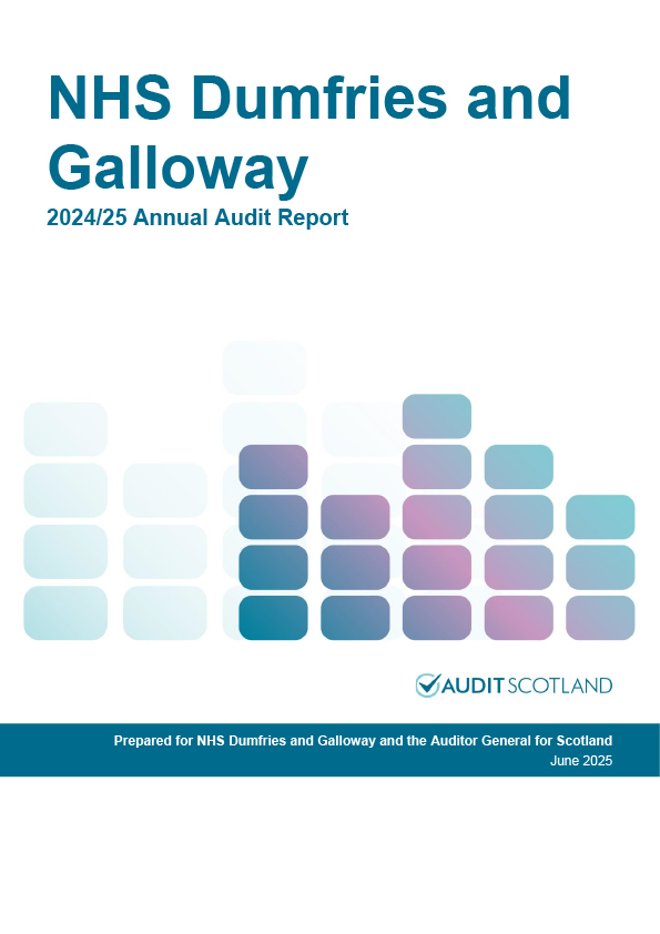 Publication cover: NHS Dumfries and Galloway annual audit 2024/25