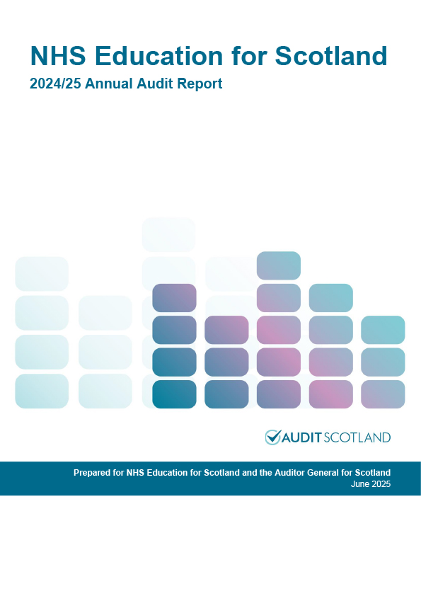 Publication cover: NHS Education for Scotland annual audit 2024/25