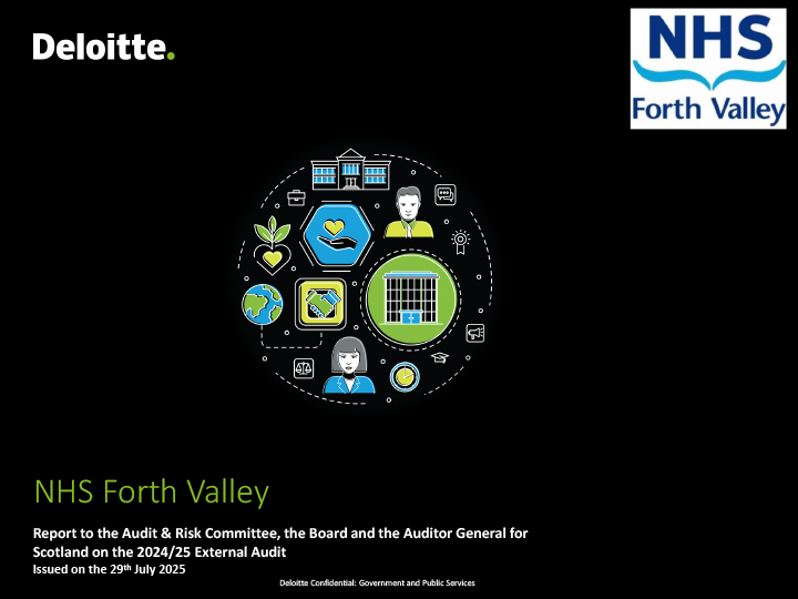 Publication cover: NHS Forth Valley annual audit 2024/25