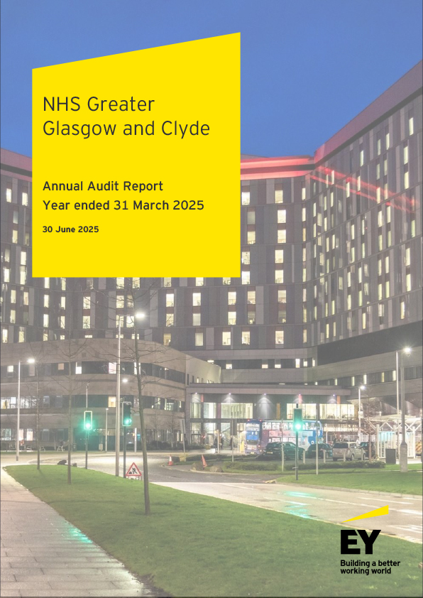 Publication cover: NHS Greater Glasgow and Clyde annual audit 2024/25