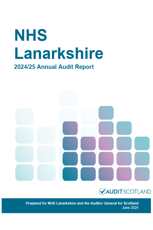 Publication cover: NHS Lanarkshire annual audit 2024/25