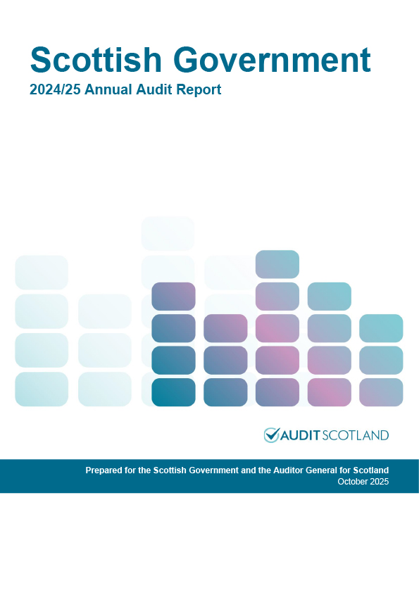 Publication cover: Scottish Government annual audit 2024/25