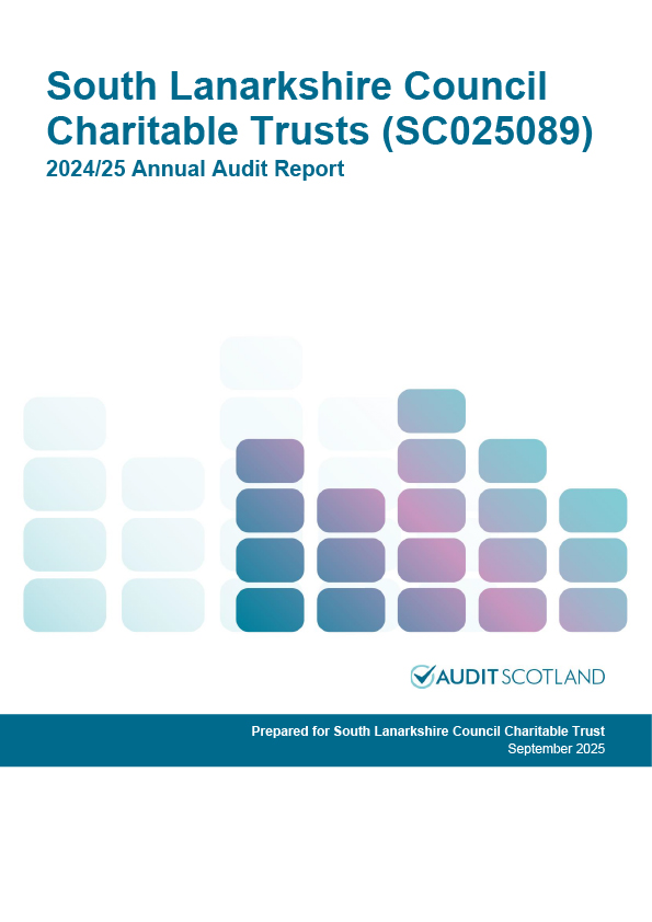 Publication cover: South Lanarkshire Council Charitable Trusts annual audit 2024/25