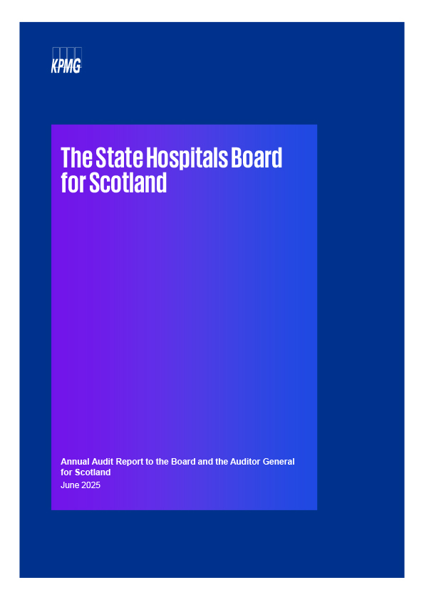 Publication cover: The State Hospitals Board for Scotland annual audit 2024/25