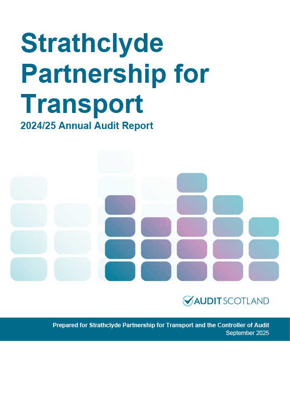 Publication cover: Strathclyde Partnership for Transport audit 2024/25