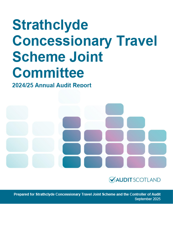 Publication cover: Strathclyde Concessionary Travel Scheme Joint Committee annual audit 2024/25
