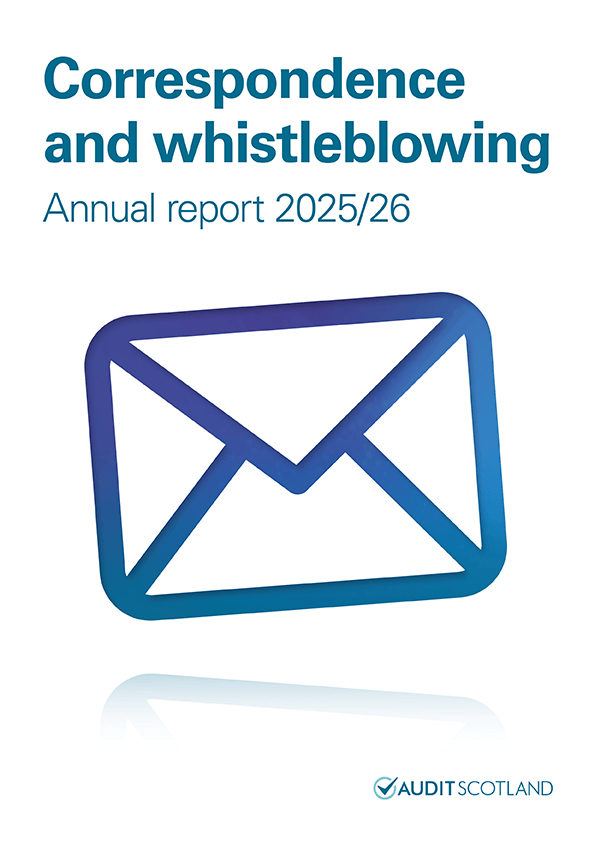 View Correspondence and whistleblowing: Annual report 2025/26