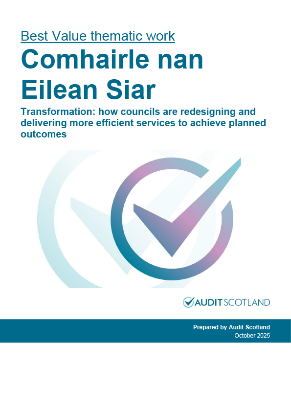 View Comhairle nan Eilean Siar annual audit 2024/25