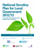 National Scrutiny Plan for Local Government 2012/13
