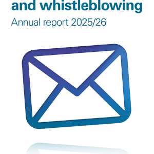 Correspondence and whistleblowing: Annual report 2025/26