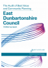 East Dunbartonshire Council: the Audit of Best Value and Community Planning – a follow-up report 