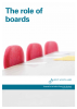 The role of boards