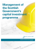 Management of the Scottish Government's capital investment programme