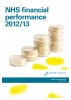 NHS financial performance 2012/13