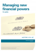 Managing new financial powers: an update