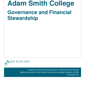The 2011/12 audit of Adam Smith College 