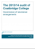 The 2013/14 audit of Coatbridge College: Governance of severance arrangements